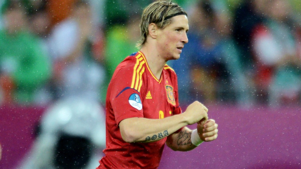 Torres celebra su gol ante Irlanda