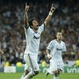 Marcelo celebra su gol ante el Manchester City