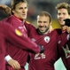 Los jugadores del Rubin Kazán celebran un gol ante el Inter