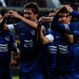 Los jugadores del Dnipro celebran un gol ante el PSV