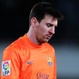 Messi se marcha cabizbajo tras el partido ante la Real Sociedad
