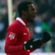 Mame Diouf celebra su gol ante el Wolfsburg