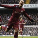 Goufrann celebra su gol ante el Tottenham