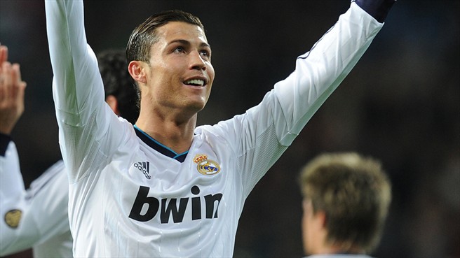 Cristiano Ronaldo celebra su primer gol ante el Sevilla