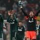 Los jugadores del Real Madrid celebran la victoria y el pase a Cuartos de Final