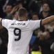 Benzema celebra su gol ante el Galatasaray