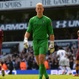 Hart se lamenta durante el partido ante el Tottenham