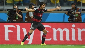 Khedira celebra su gol ante Brasil