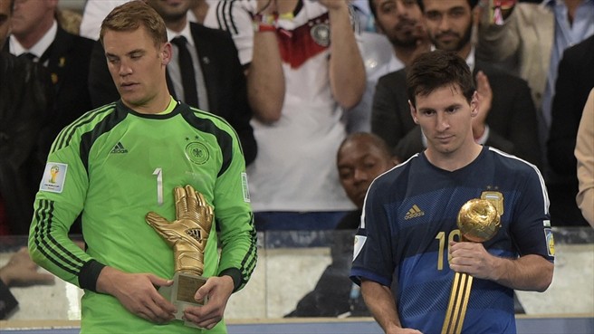 Neuer y Messi reciben premios por parte de la FIFA