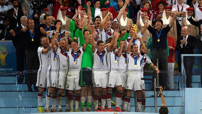 Alemania celebra su título de Copa del Mundo