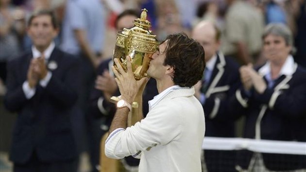 Federer 7 veces campeon de Wimbledon