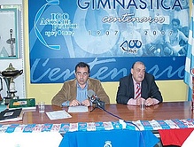 Pablo Sámano, a la izquierda, el día que se convirtió en nuevo presidente de la Gimnástica