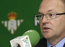 Pepe Mel, durante su presentación como nuevo entrenador del Betis