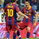 Messi y Villa