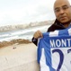 Andrés Montes con la camiseta del Espanyol