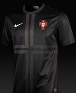 camiseta portugal visitante 2013 negra