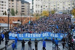 Real Oviedo manifestación 2012.