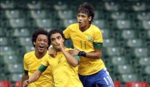 La celebración de la victoria de Brasil fue protagonizada por Neymar