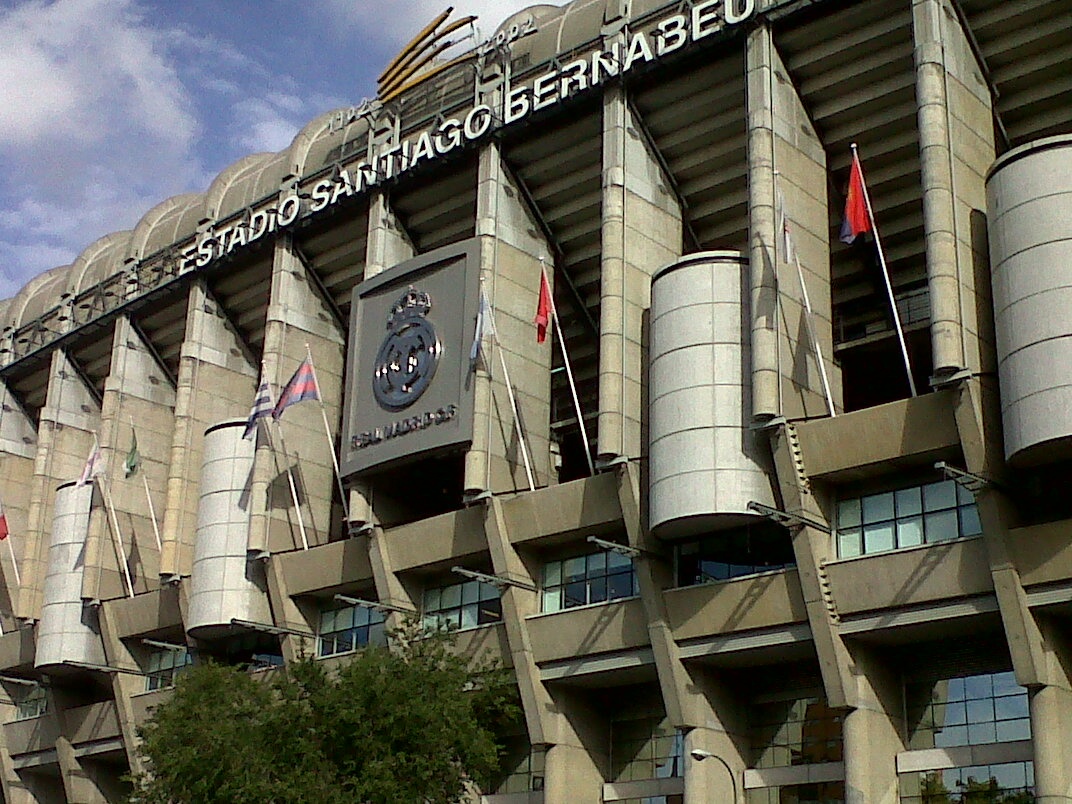 El Santiago Bernabeu antes del R.Madrid-R.C.Celta de Vigo