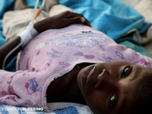 Enferma del colera en haiti