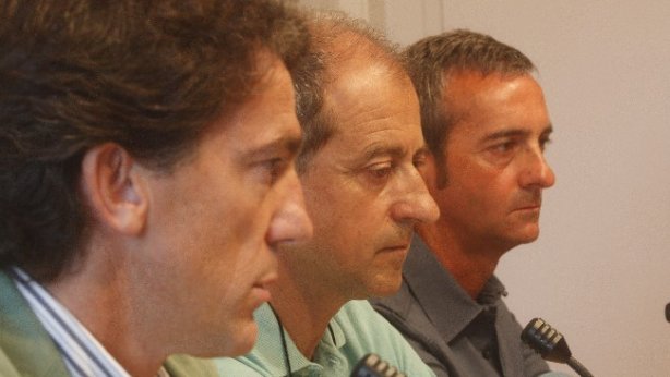 Aitor Larrazabal, José María Amorrortu y Edorta Murua