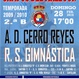 Cartel del gimnastica - cerro reyes