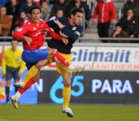 Maxi Rodriguez con Del Pino