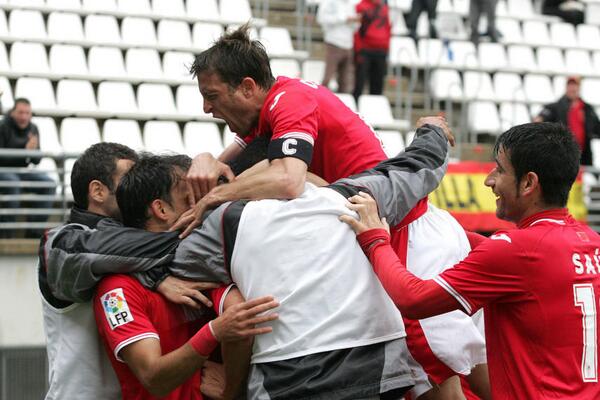 Real Murcia 1-0 UD Almería, Extasís Grana al final del partido!!