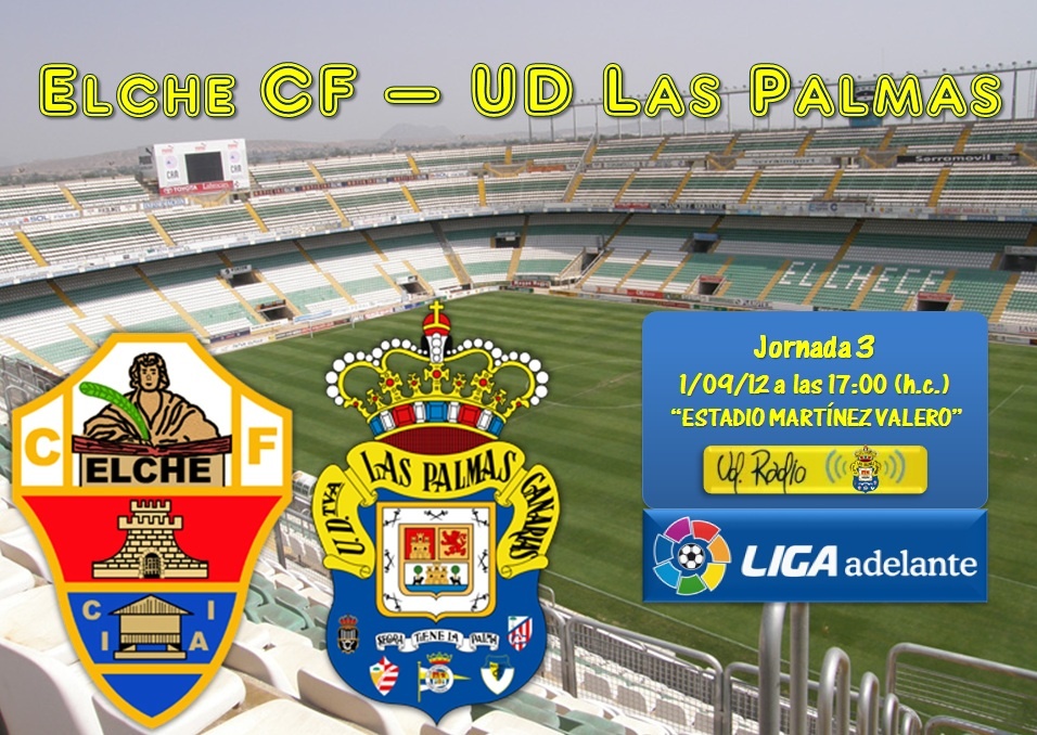 Jornada 3: Elche CF - UD Las Palmas