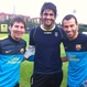 Barbosa con Messi y Mascherano esta tarde