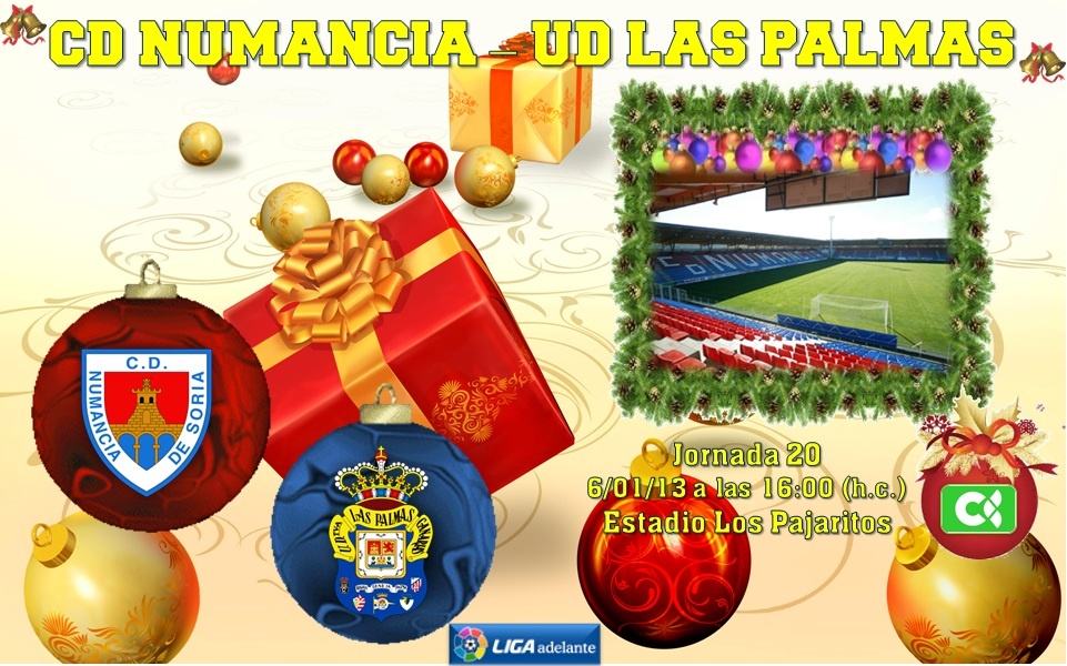 Jornada 20: CD Numancia - UD Las Palmas
