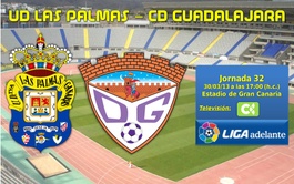 Jornada 32: UD Las Palmas - CD Guadalajara