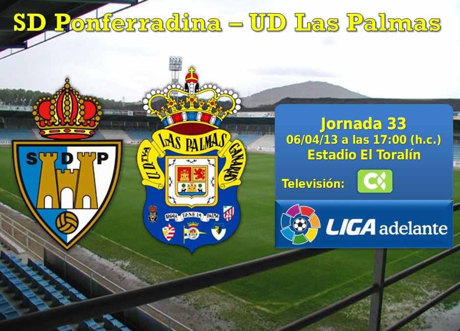Jornada 33: SD Ponferradina - UD Las Palmas