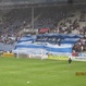 Pancartas antes del partido