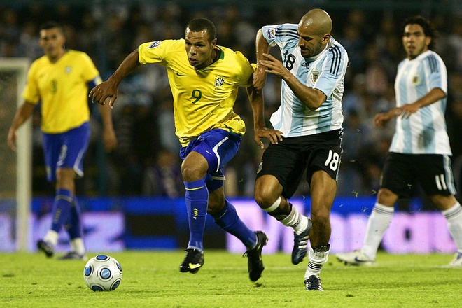 Verón, Argentina vs Brasil