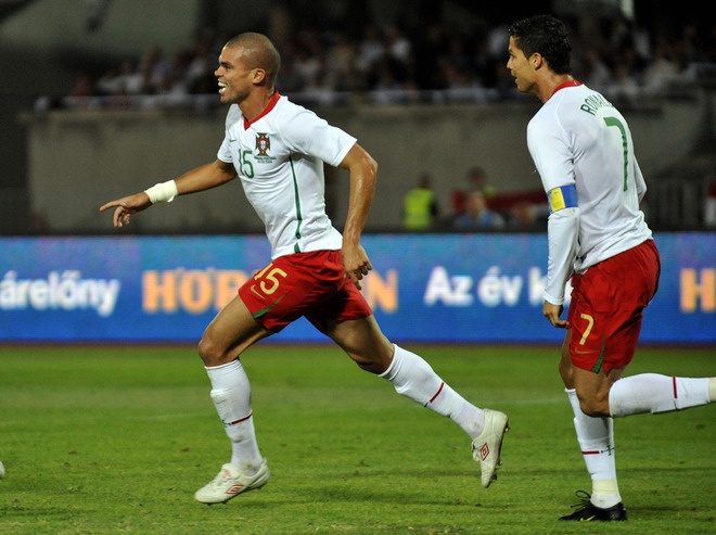 Pepe gol en Hungria vs Portugal