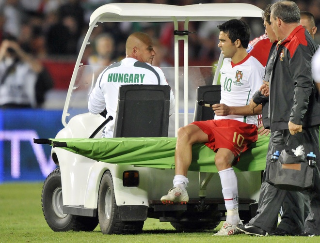 Deco lesionado en Hungria vs Portugal