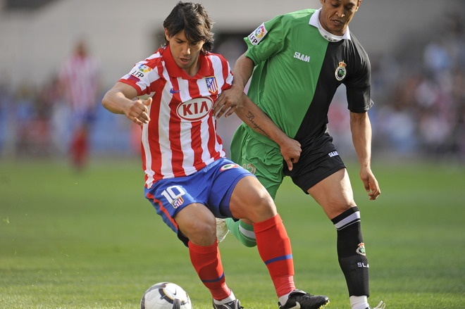 Agüero, Atlético vs Racing Santander
