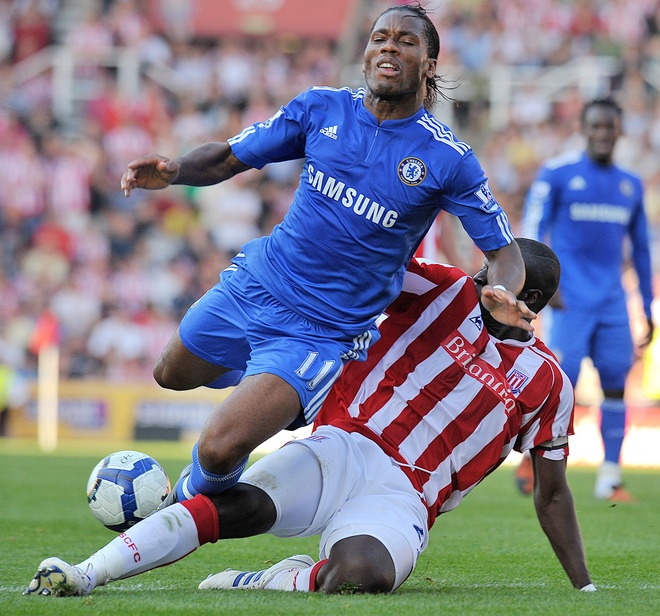 Drogba, , Stoke vs Chelsea