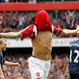 Cesc Fabregas sin camiseta, Arsenal vs Blackburn