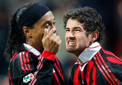 Pato y Ronaldinho, Milan vs Roma