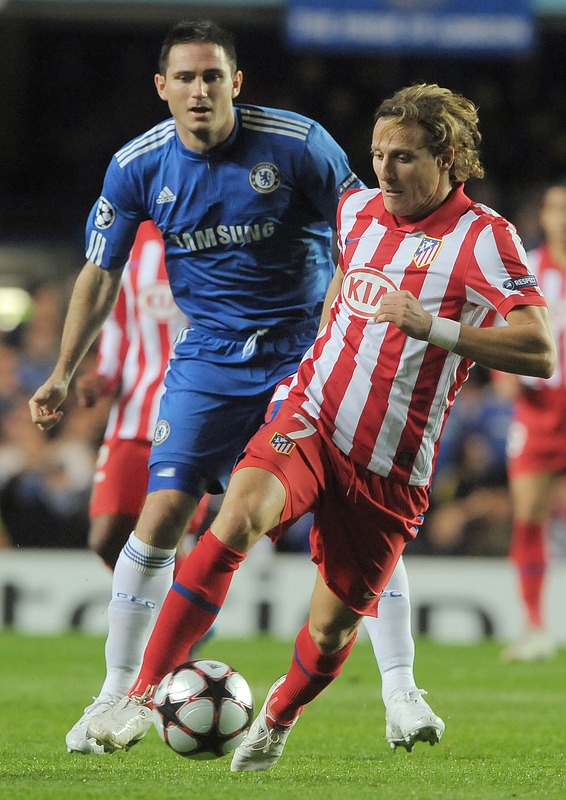Forlán y Lampard, Chelsea vs Atlético