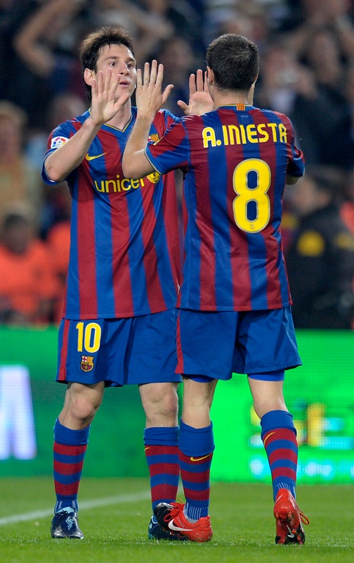 Messi e Iniesta, Barcelona vs Zaragoza