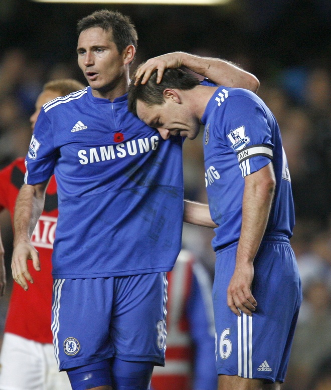 Lampard y Terry, Chelsea vs Manchester