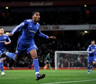 Drogba, Arsenal vs Chelsea