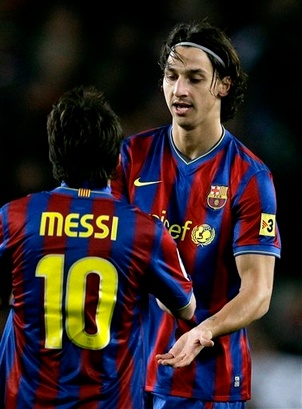 Messi e Ibrahimovic, clásico
