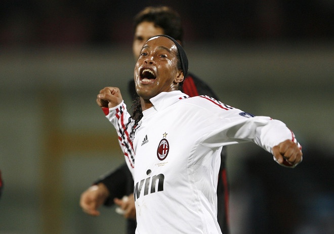 Ronaldinho, Catania vs Milan