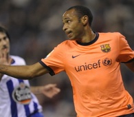 Henry, Deportivo vs Barcelona