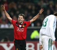 Michael owen  manchester united en champions league