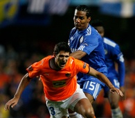 Drogba  chelsea vs apoel  champions league